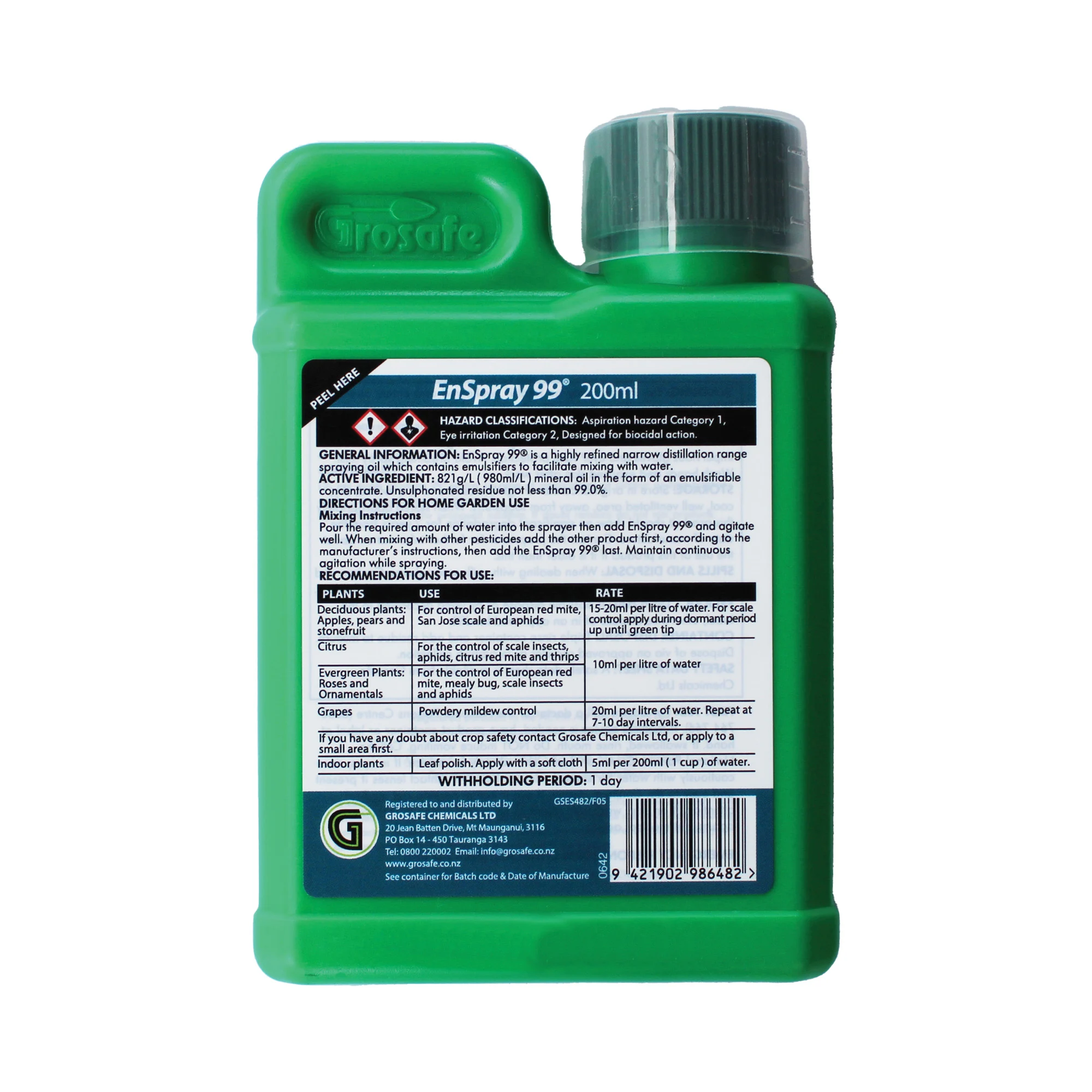Grosafe EnSpray 99 Spraying Oil for indoor plants