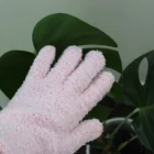 Leaf Cleaning Glove Pink Microfibre